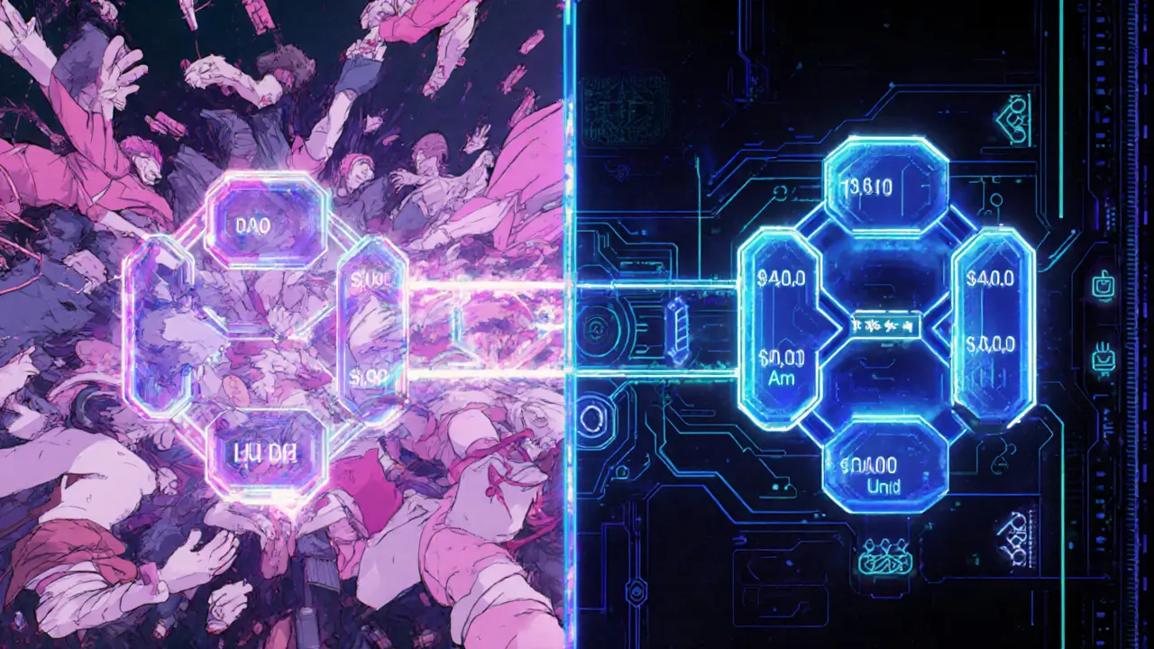 Dual AMM system showing reduced slippage during large crypto trades