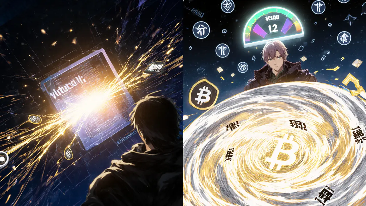 Wallet connecting to Soneium network via bridge, with assets flowing into Sake Finance and a trader actively using SakePerp.