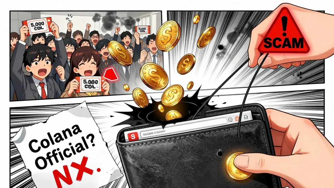 A wallet being drained into a phishing black hole as traders hold worthless airdrop tickets.