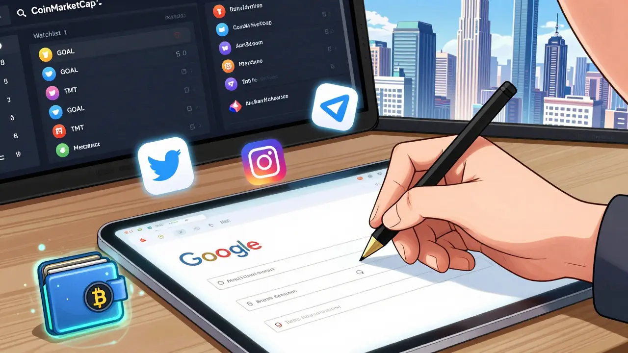Hand filling out a digital form with social media icons and a BNB Chain wallet glowing nearby, in manga art style.