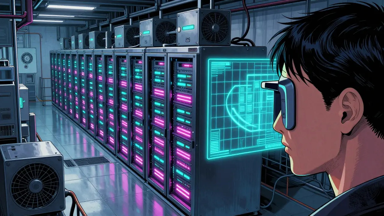 Biometric security scan at mining facility