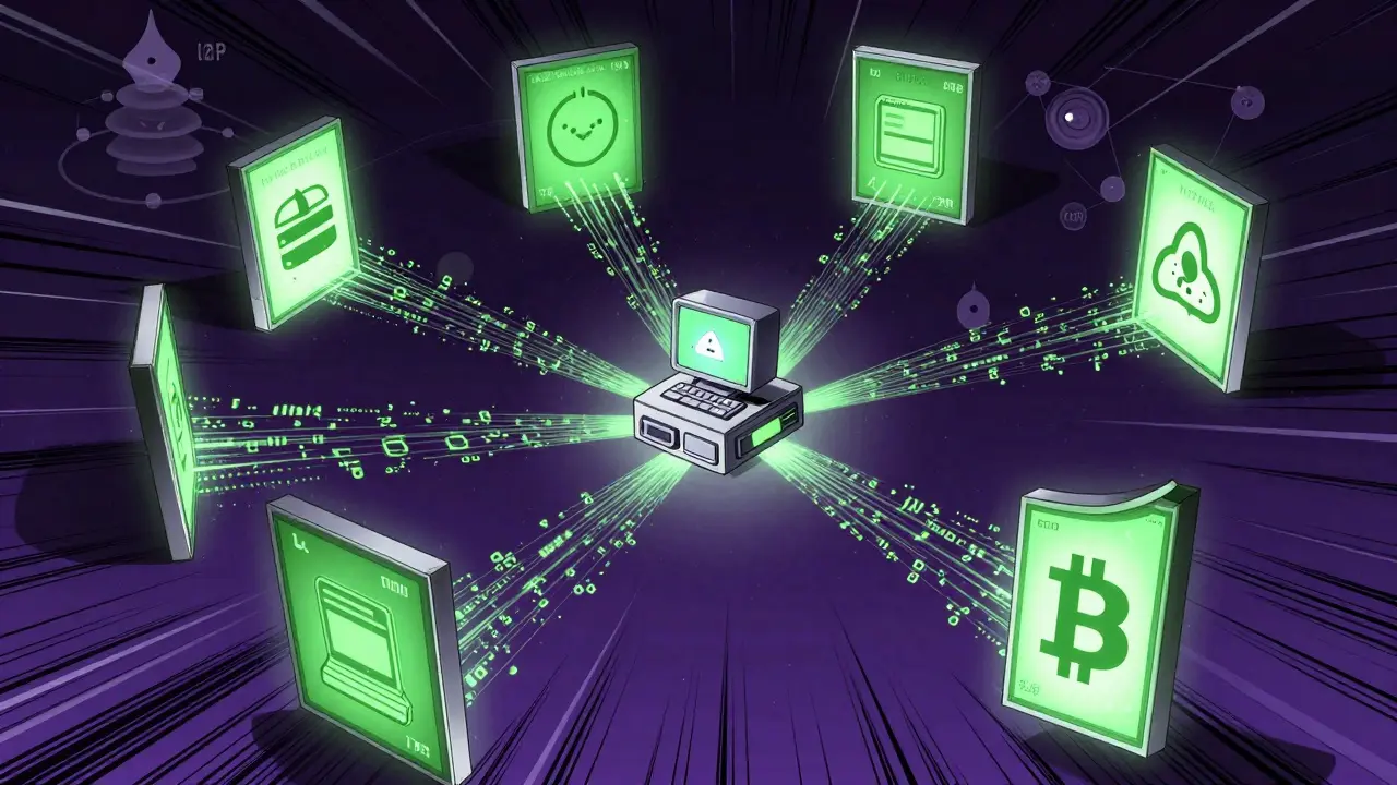 Manga art showing new Bitcoin node connecting via DNS seeds and backup networks.