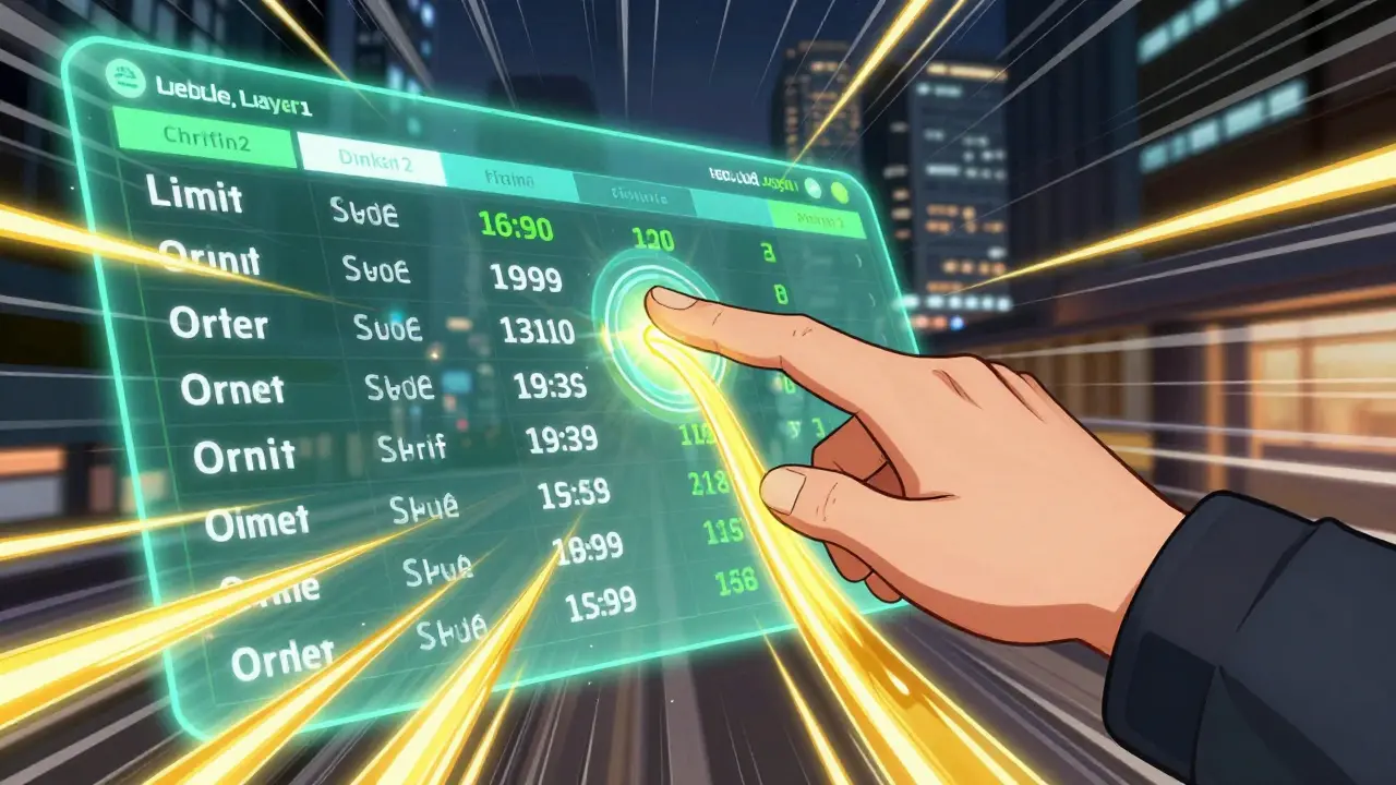 Dynamic manga scene of zero-gas crypto trading on Layer 2