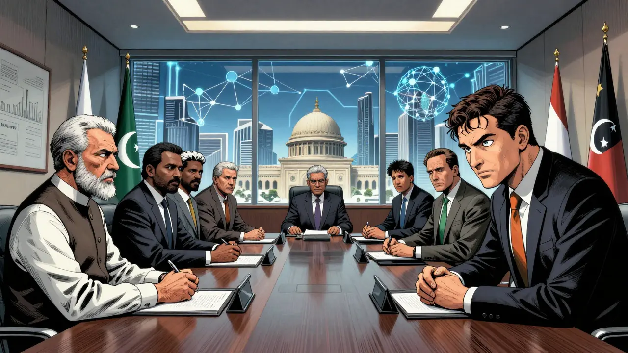 Pakistani officials meeting global crypto leaders in tense conference