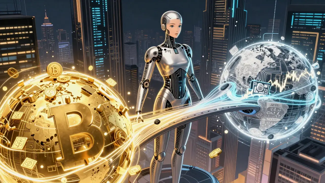 AI oracle bridging blockchains for real-world asset tokenization