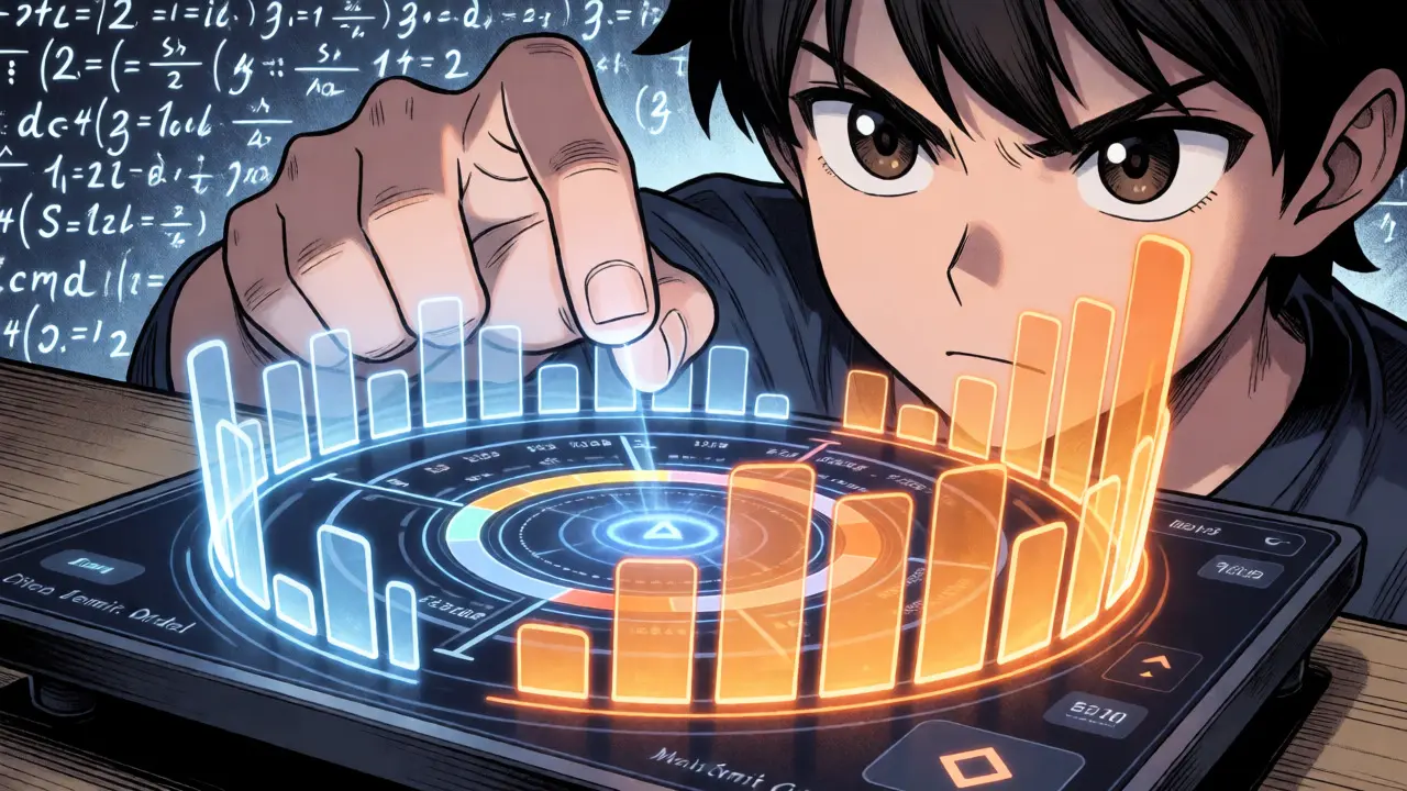 Anime character adjusting holographic liquidity settings in SpookySwap V3
