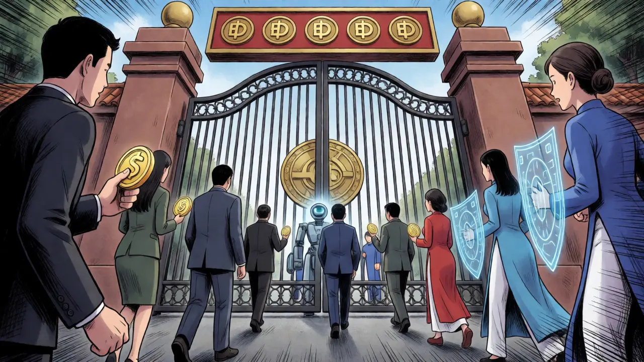 International investors facing strict VND-only trading gates in Vietnam's new crypto market.