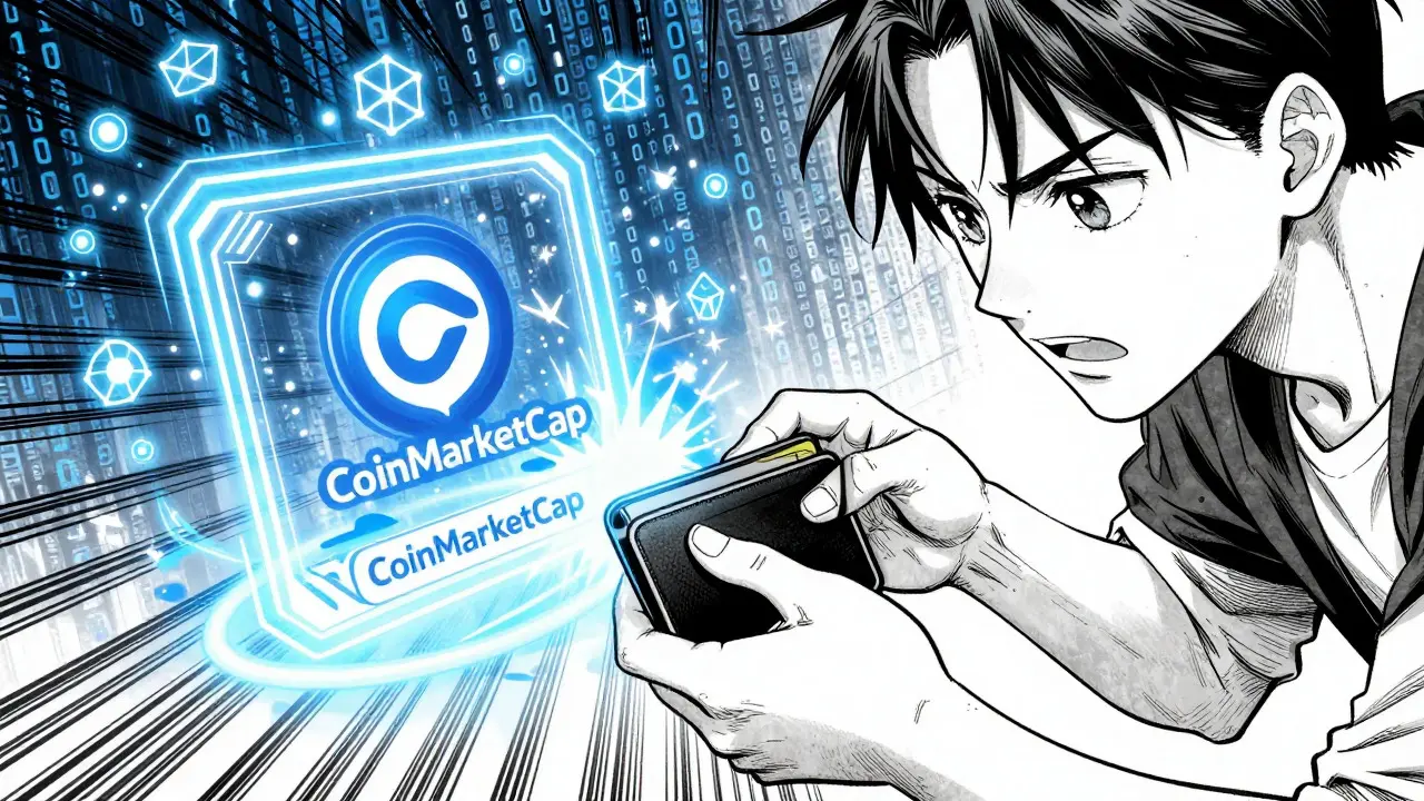 Manga character connecting crypto wallet to claim tokens amidst digital sparks