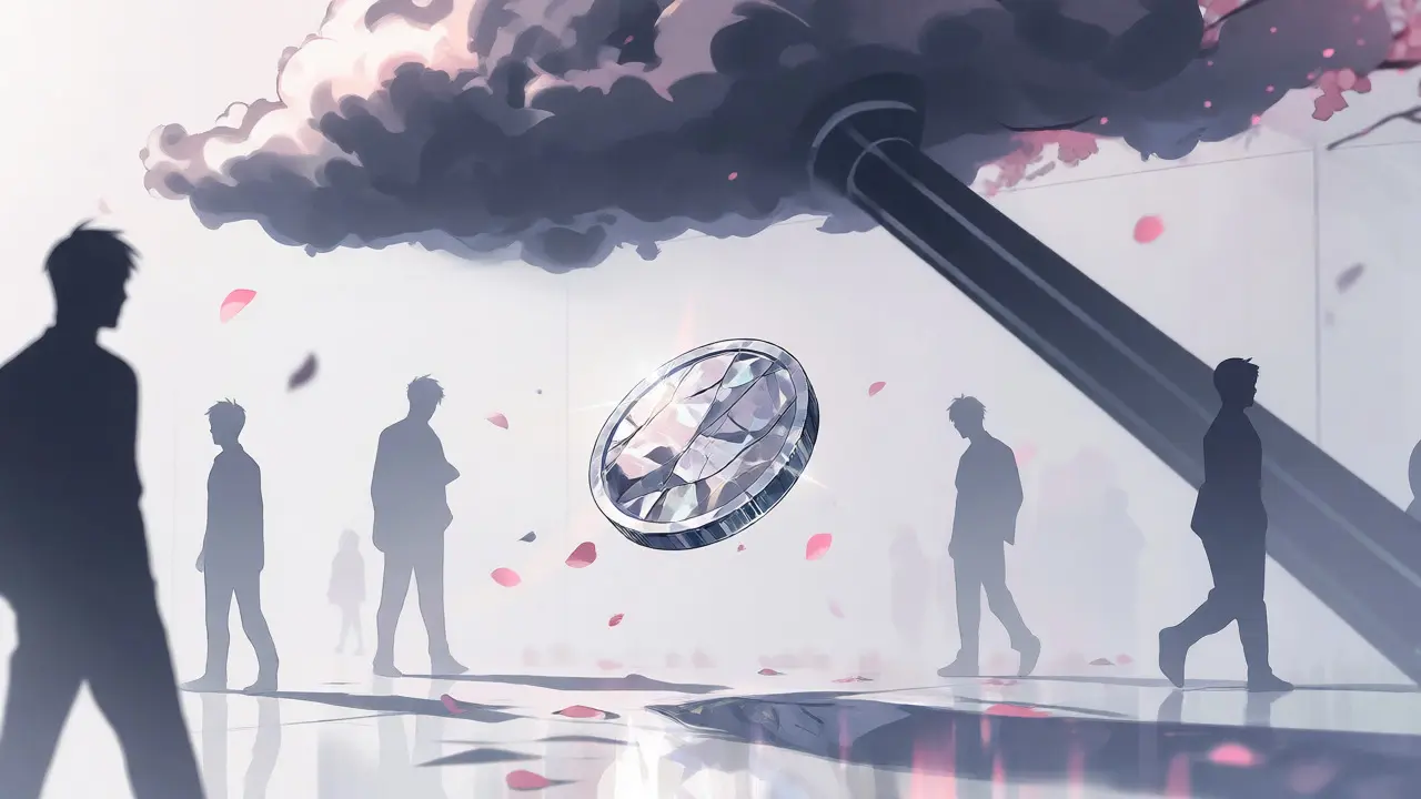 Cracked RADIO token floating under a looming regulatory shadow